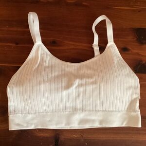 Auden White Lounge Bra Size Large